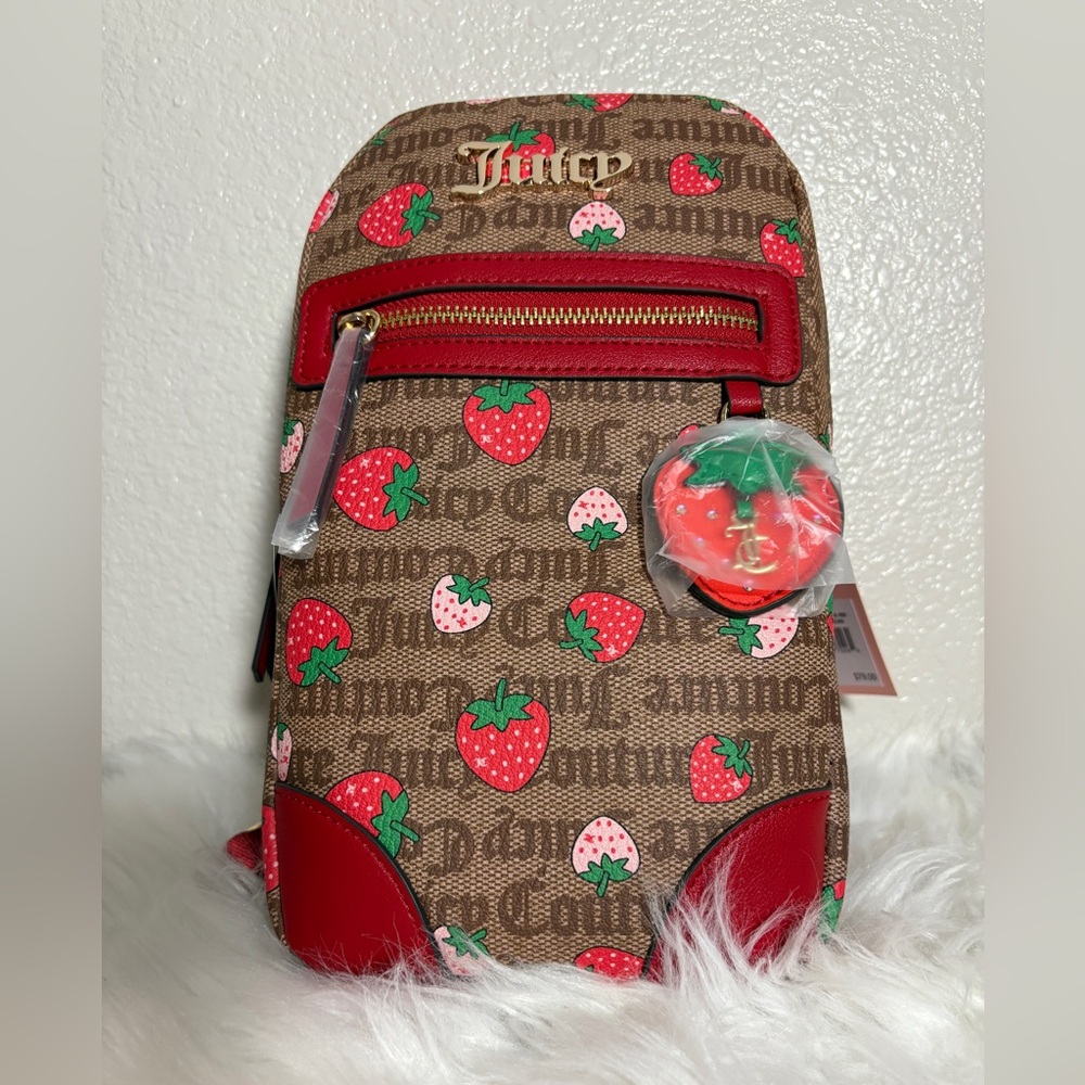 Juicy couture chino cool red freshly picked sling bag
